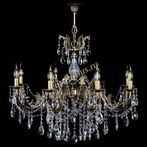 Люстра бронзовая Кассандра Алфея №8/1 журавлик в Кирове Гусь Хрустальный