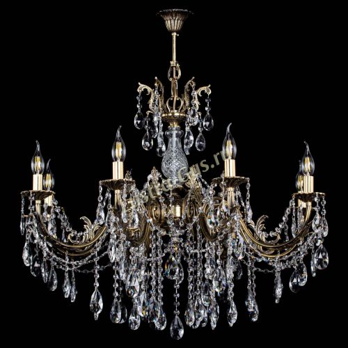 Люстра бронзовая Кассандра Алфея №8/1 журавлик в Кирове Гусь Хрустальный