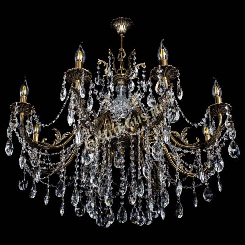 Люстра бронзовая Кассандра Алфея №8/1 журавлик в Кирове Гусь Хрустальный