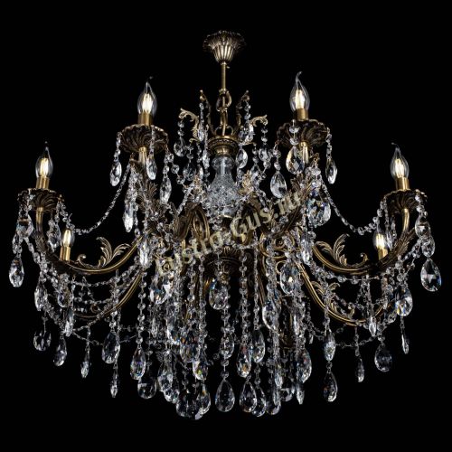 Люстра бронзовая Кассандра Алфея №8/1 журавлик в Кирове Гусь Хрустальный