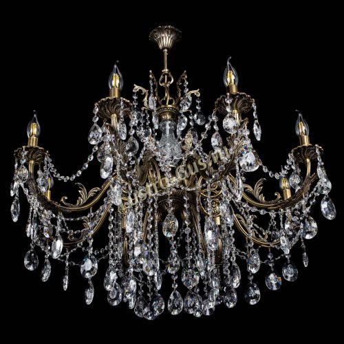 Люстра бронзовая Кассандра Алфея №8/1 звездочка в Кирове Гусь Хрустальный