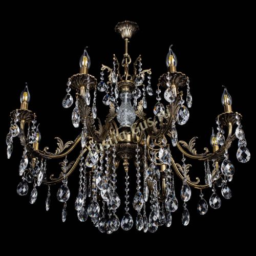 Люстра бронзовая Кассандра Алфея №8/2 баден в Кирове Гусь Хрустальный