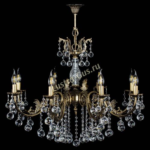 Люстра бронзовая Кассандра Алфея №8/2 шар в Кирове Гусь Хрустальный