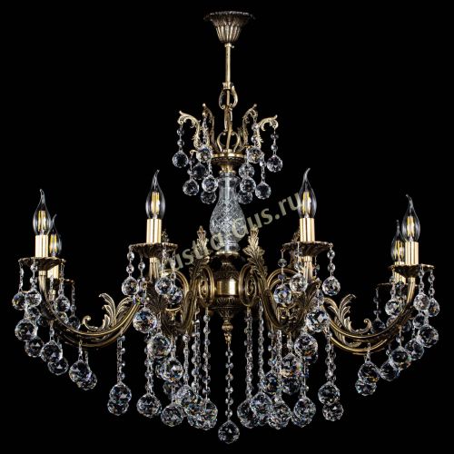 Люстра бронзовая Кассандра Алфея №8/2 шар в Кирове Гусь Хрустальный