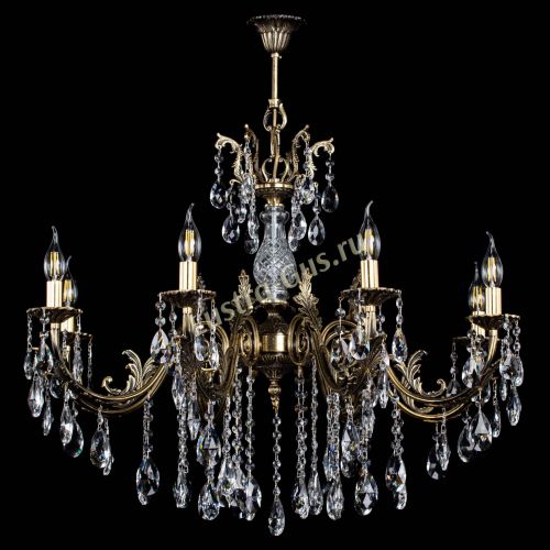 Люстра бронзовая Кассандра Алфея №8/2 журавлик в Кирове Гусь Хрустальный