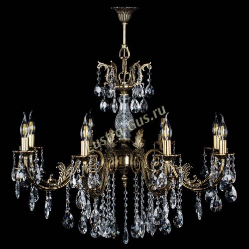 Люстра бронзовая Кассандра Алфея №8/2 звездочка в Кирове Гусь Хрустальный