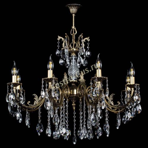 Люстра бронзовая Кассандра Алфея №8/2 звездочка в Кирове Гусь Хрустальный