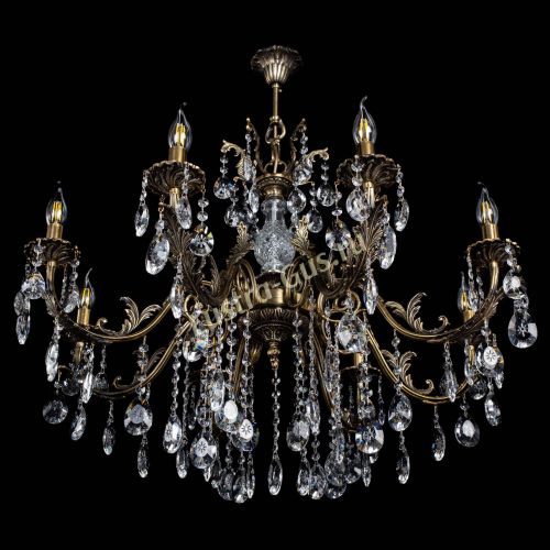 Люстра бронзовая Кассандра Алфея №8/2 звездочка в Кирове Гусь Хрустальный