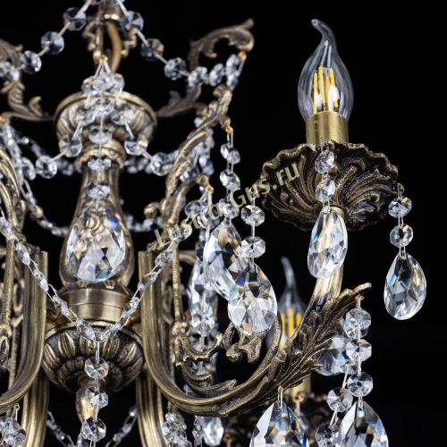 Люстра бронзовая Матильда №4 Лучик в Кирове Гусь Хрустальный