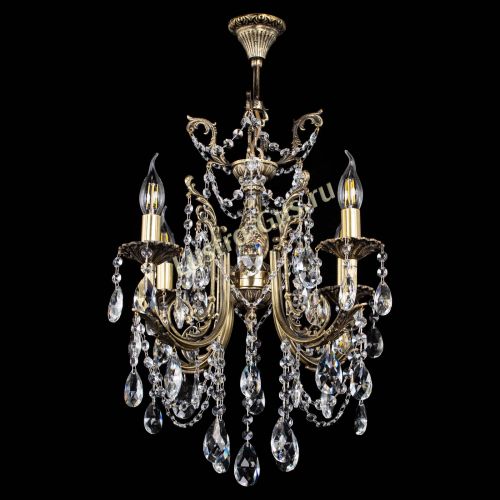 Люстра бронзовая Матильда №4 Журавлик в Кирове Гусь Хрустальный