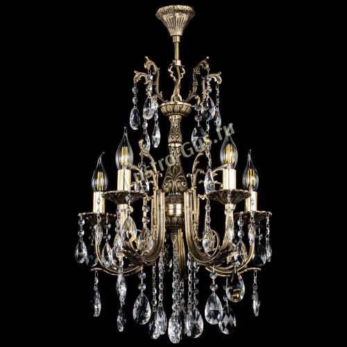 Люстра бронзовая Матильда №5/2 Журавлик в Кирове Гусь Хрустальный