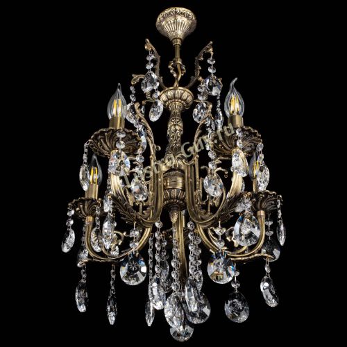 Люстра бронзовая Матильда №5/2 Звездочка в Кирове Гусь Хрустальный