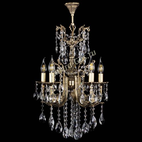 Люстра бронзовая Матильда №5/3 Журавлик в Кирове Гусь Хрустальный