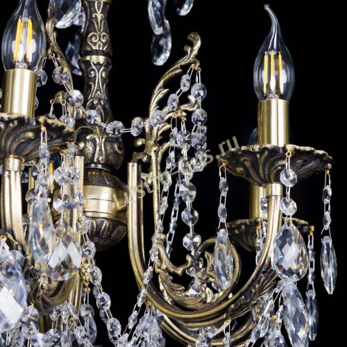 Люстра бронзовая Матильда №5 Баден в Кирове Гусь Хрустальный