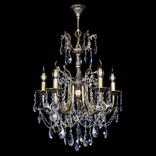 Люстра бронзовая Матильда №5 Лучик в Кирове Гусь Хрустальный