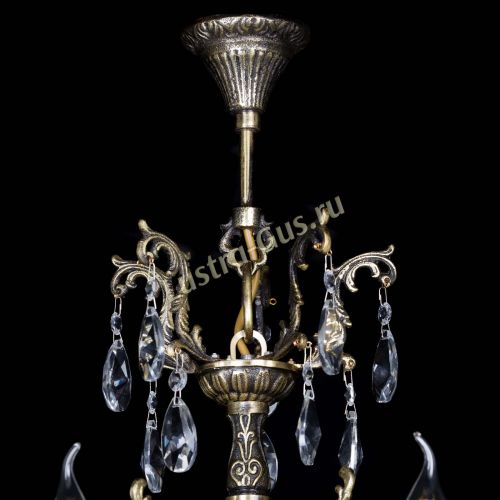 Люстра бронзовая Матильда №5 Лучик в Кирове Гусь Хрустальный