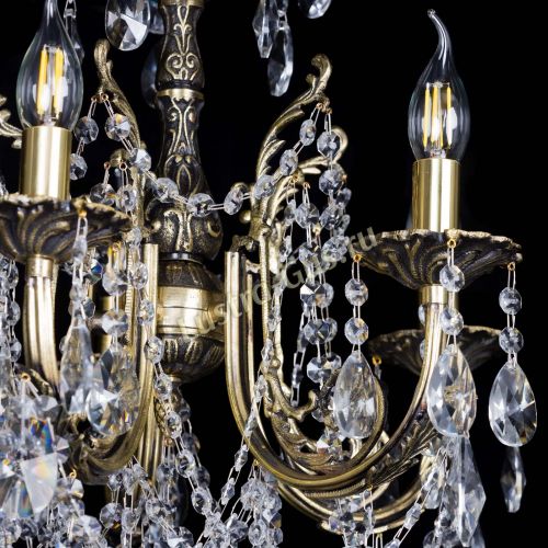 Люстра бронзовая Матильда №5 Лучик в Кирове Гусь Хрустальный