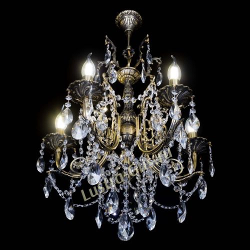 Люстра бронзовая Матильда №5 Лучик в Кирове Гусь Хрустальный