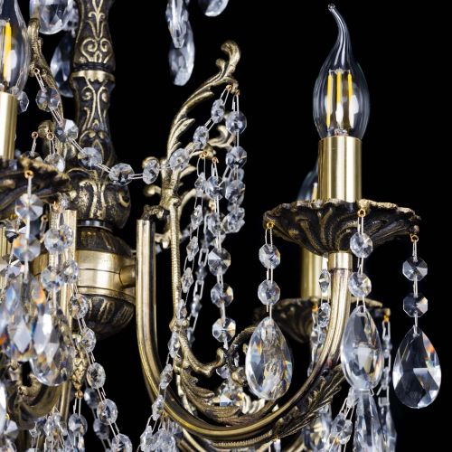 Люстра бронзовая Матильда №5 Журавлик в Кирове Гусь Хрустальный