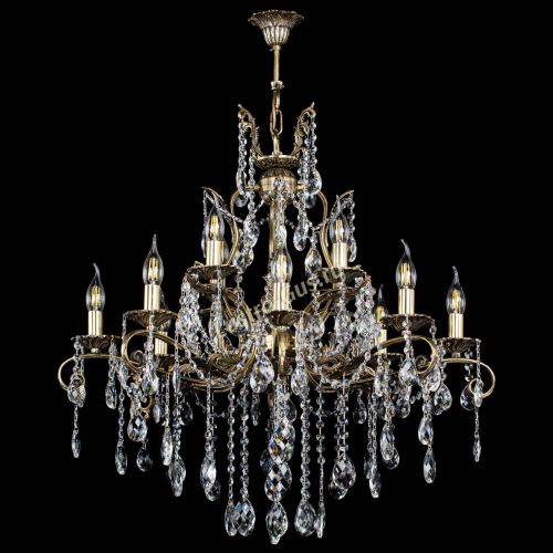 Люстра бронзовая Мелания №12/2 баден в Кирове Гусь Хрустальный