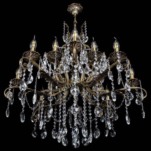 Люстра бронзовая Мелания №12/2 баден в Кирове Гусь Хрустальный