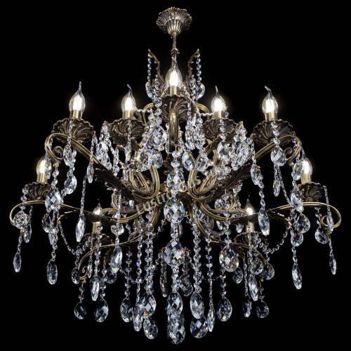 Люстра бронзовая Мелания №12/2 баден в Кирове Гусь Хрустальный