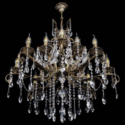 Люстра бронзовая Мелания №12/2 лучик в Кирове Гусь Хрустальный