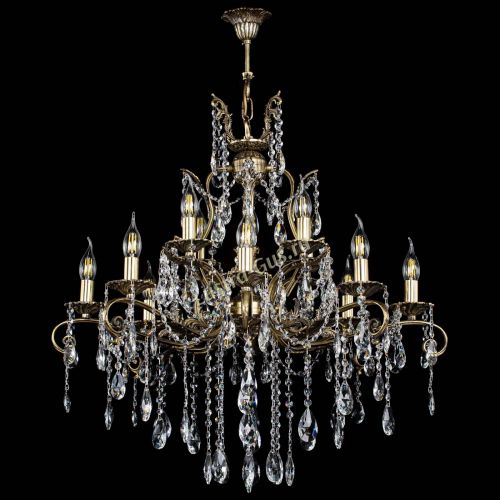 Люстра бронзовая Мелания №12/2 журавлик в Кирове Гусь Хрустальный