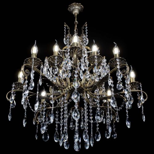 Люстра бронзовая Мелания №12/2 журавлик в Кирове Гусь Хрустальный