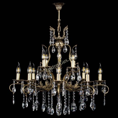 Люстра бронзовая Мелания №12/1 баден в Кирове Гусь Хрустальный