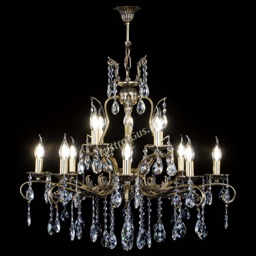 Люстра бронзовая Мелания №12/1 баден в Кирове Гусь Хрустальный