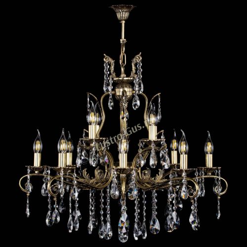 Люстра бронзовая Мелания №12/1 лучик в Кирове Гусь Хрустальный