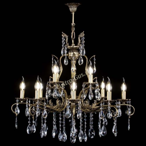 Люстра бронзовая Мелания №12/1 журавлик в Кирове Гусь Хрустальный