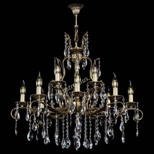 Люстра бронзовая Мелания №12/1 журавлик в Кирове Гусь Хрустальный