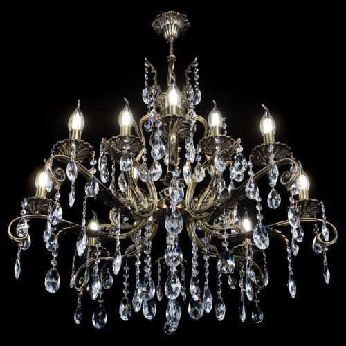 Люстра бронзовая Мелания №12/1 журавлик в Кирове Гусь Хрустальный