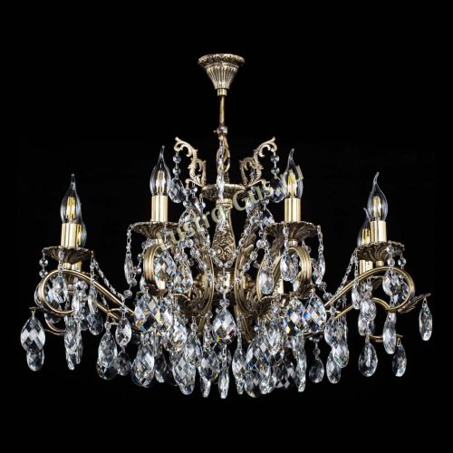 Люстра бронзовая Милана №1 баден в Кирове Гусь Хрустальный