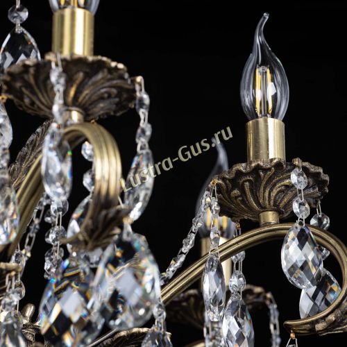 Люстра бронзовая Милана №1 баден в Кирове Гусь Хрустальный