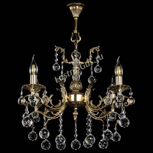 Люстра бронзовая Милана №4/2 шар в Кирове Гусь Хрустальный