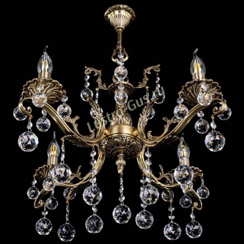 Люстра бронзовая Милана №4/2 шар в Кирове Гусь Хрустальный