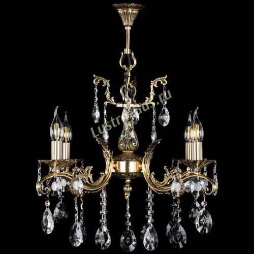 Люстра бронзовая Милана №4/2 звездочка в Кирове Гусь Хрустальный