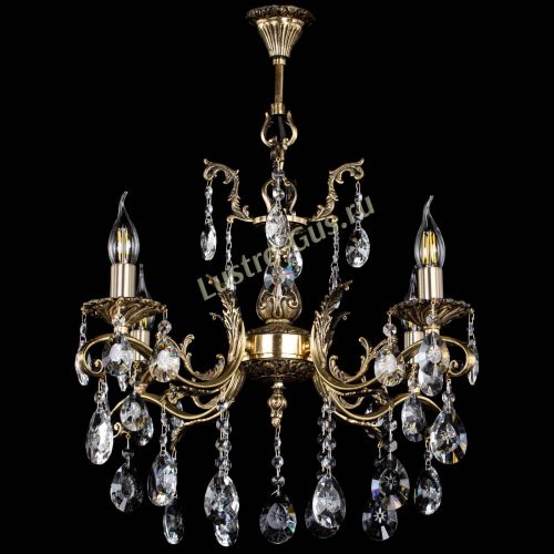 Люстра бронзовая Милана №4/2 звездочка в Кирове Гусь Хрустальный