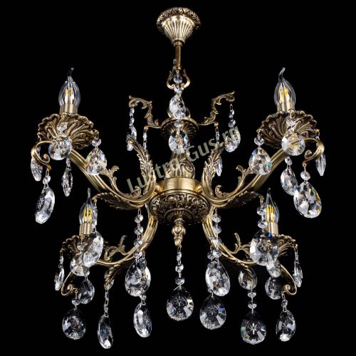 Люстра бронзовая Милана №4/2 звездочка в Кирове Гусь Хрустальный