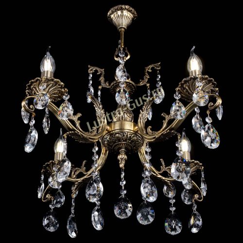 Люстра бронзовая Милана №4/2 звездочка в Кирове Гусь Хрустальный