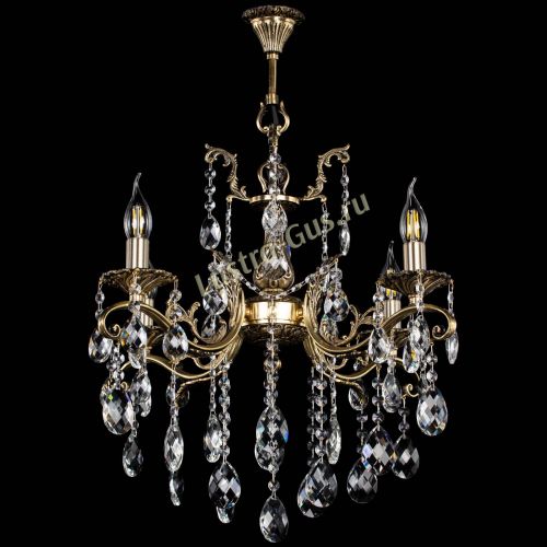 Люстра бронзовая Милана №4 баден в Кирове Гусь Хрустальный