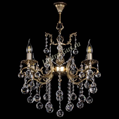 Люстра бронзовая Милана №4 шар в Кирове Гусь Хрустальный