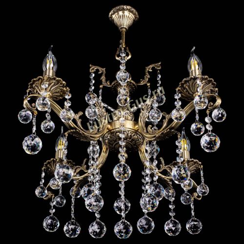 Люстра бронзовая Милана №4 шар в Кирове Гусь Хрустальный