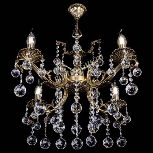 Люстра бронзовая Милана №4 шар в Кирове Гусь Хрустальный