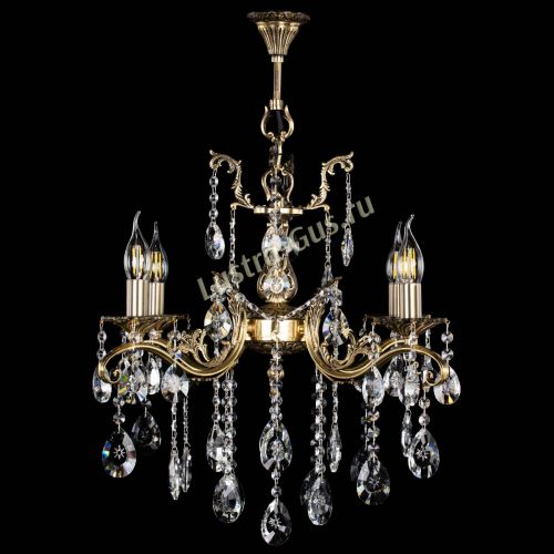 Люстра бронзовая Милана №4 звездочка в Кирове Гусь Хрустальный