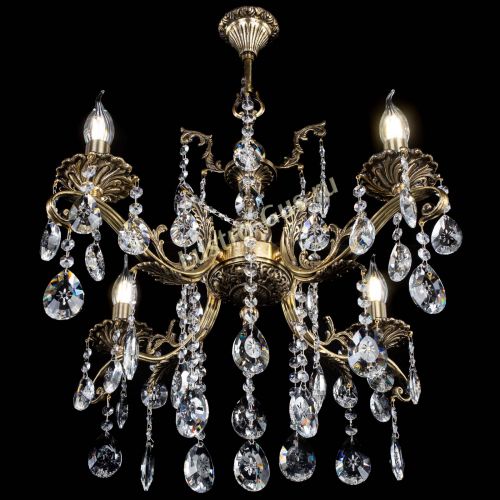 Люстра бронзовая Милана №4 звездочка в Кирове Гусь Хрустальный