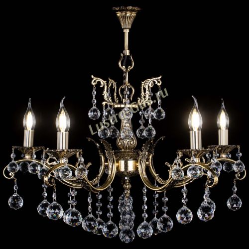 Люстра бронзовая Милана №5/2 шар в Кирове Гусь Хрустальный